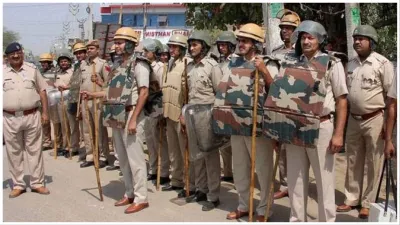 Haryana Police raids 37 locations of several gangs including Lawrence Bishnoi 215 policemen on duty- India TV Hindi