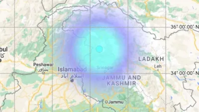 earthquake in jammu kashmir with a magnitude of 4 1 on the richter scale -  जम्मू-कश्मीर में सुबह-सुबह आया भूकंप, रिक्टर स्केल पर इतनी रही तीव्रता -  India TV Hindi