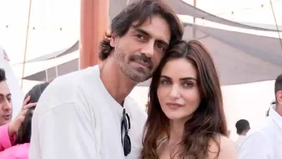 Arjun Rampal and Gabriella Demetriades- India TV Hindi