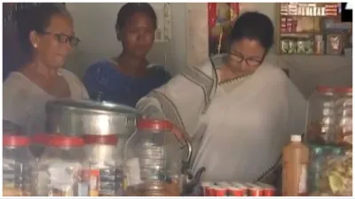 Mamata Banerjee in active mode before panchayat elections made tea for the people - India TV Hindi