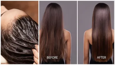 Hair smoothing treatment shop at home in hindi