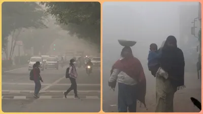 air pollution delhi ncr with fog- India TV Hindi