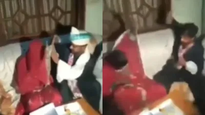 दुल्हन का घूंघट उठाते ही दूल्हे को ...