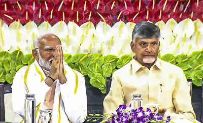 TDP प्रेसिडेंट चंद्रबाबू नायडू ने पीएम मोदी की जमकर तारीफ की, कहा- 'भारत के पास सही वक्त पर सही नेता' - India TV Hindi