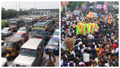 delhi traffic- India TV Hindi