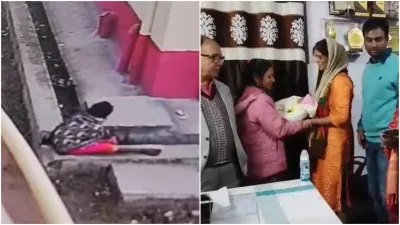 Munger Mother absconded after leaving her newborn baby in the drain incident was captured in CCTV- India TV Hindi