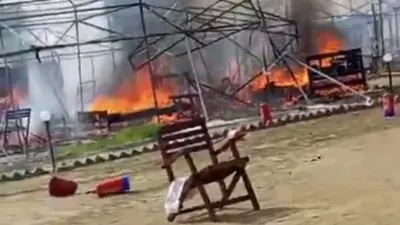 महाकुंभ 2025: मेला क्षेत्र में फिर लगी आग, फायर ब्रिगेड की टीम ने कड़ी  मशक्कत के बाद पाया काबू - India TV Hindi