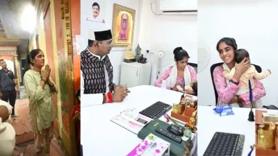 VIDEO: मंत्री विश्वास सारंग ने मंदिर के ...