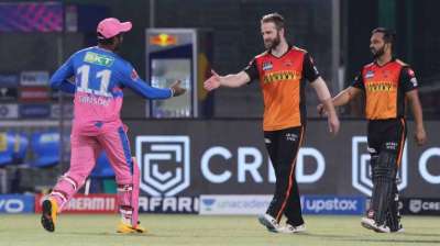 राजस्थान रॉयल्स ने रविवार को यहां के अरुण जेटली स्टेडियम में खेले गए आईपीएल के 14वें सीजन के 28वें मुकाबले में सनराइजर्स हैदराबाद को 55 रनों से हरा दिया।&amp;nbsp;