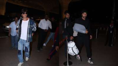 शाहरुख खान एयरपोर्ट पर स्पॉट हुए वहीं रणबीर-आलिया चंडीगढ़ के लिए रवाना हुए।