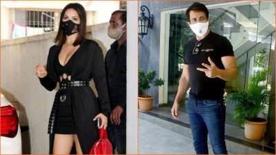 बॉलीवुड अभिनेता सोनू सूद और अभिनेत्री सनी लियोन मुंबई में अलग-अलग जगहों पर मुंबई में कैमरे में कैद किए गए।&amp;nbsp;