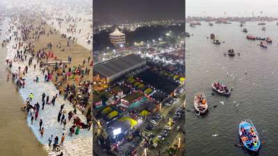 Kumbh Mela 2025: उत्तर प्रदेश का प्रयागराज इन दिनों महाकुंभ के चलते दुनिया भर में छाया हुआ है। यहां होने वाले महाकुंभ को लेकर तैयारियां जोरो-शोरो से चल रही हैं। ऐसे में प्रयागराज संगम आकर्षक नजर आ रहा है, जहां की कुछ तस्वीरें सामने आई हैं।