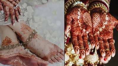 हरतालिका तीज की तैयारी एक-दो दिन पहले से ही शुरू हो जाती है। महिलाएं सोलह श्रृंगार करती हैं और पिया के नाम की मेहंदी हाथों में लगवाती है। मेहंदी वाले भैय्या को दिखाकर आप हाथ और पैरों पर ये खूबसूरत डिजाइन बनवा सकती हैं। हरतालिका तीज की तैयारी एक-दो दिन पहले से ही शुरू हो जाती है। महिलाएं सोलह श्रृंगार करती हैं और पिया के नाम की मेहंदी हाथों में लगवाती है। मेहंदी वाले भैय्या को दिखाकर आप हाथ और पैरों पर ये खूबसूरत डिजाइन बनवा सकती हैं।