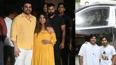 खान परिवार में जल्दी ही एक और नया सदस्य आने वाला है। अरबाज खान की पत्नी शुरा खान प्रेग्नेंट हैं और अपनी प्रेग्नेंसी के तीसरे ट्रायमेस्टर में हैं और जल्दी ही अपने पहले बच्चे को जन्म देंगी। अरबाज खान ने दिसंबर 2023 में एक प्राइवेट सेरेमनी में शुरा खान से दूसरी शादी की थी, जिसमें खान परिवार के अलावा कुछ बेहद करीबी दोस्त शामिल हुए थे। अब शादी के करीब डेढ़ साल बाद वह पिता बनने वाले हैं। अरबाज खान ने जून में खुलासा किया था कि वह एक बार फिर पिता बनने वाले हैं। खान परिवार में जल्दी ही एक और नया सदस्य आने वाला है। अरबाज खान की पत्नी शुरा खान प्रेग्नेंट हैं और अपनी प्रेग्नेंसी के तीसरे ट्रायमेस्टर में हैं और जल्दी ही अपने पहले बच्चे को जन्म देंगी। अरबाज खान ने दिसंबर 2023 में एक प्राइवेट सेरेमनी में शुरा खान से दूसरी शादी की थी, जिसमें खान परिवार के अलावा कुछ बेहद करीबी दोस्त शामिल हुए थे। अब शादी के करीब डेढ़ साल बाद वह पिता बनने वाले हैं। अरबाज खान ने जून में खुलासा किया था कि वह एक बार फिर पिता बनने वाले हैं।