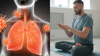 पराली के बाद दिल्ली और उसके आस-पास के इलाकों में वायु गुणवत्ता (AQI) बेहद खराब होने लगती है। इस वजह से लोगों के फेफड़ों पर बुरा प्रभाव पड़ता है। दरअसल, लंबे समय तक हानिकारक प्रदूषण के संपर्क में रहने से फेफड़े डैमेज होने लगते है जिस वजह से शरीर अस्थमा, क्रॉनिक ऑब्सट्रक्टिव पल्मोनरी डिजीज लंग कैंसर जैसी बीमारियों की चपेट में आ सकता है। ऐसे में अभी से अपने लंग्स को मजबूत और हेल्दी बनाने के लिए आप अभी से इन योगसन को अपनी जीवनशैली में शामिल करें। बाबा रामदेव के अनुसार योग वायु प्रदूषण से निपटने का एक कारगर तरीका है। इससे आपके फेफड़े, लिवर और किडनी हेल्दी बनते हैं साथ ही रोग प्रतिरोधक क्षमता भी मजबूत होती है। चलिए जानते हैं आपको कौन से योगासन करने चाहिए?
पराली के बाद दिल्ली और उसके आस-पास के इलाकों में वायु गुणवत्ता (AQI) बेहद खराब होने लगती है। इस वजह से लोगों के फेफड़ों पर बुरा प्रभाव पड़ता है। दरअसल, लंबे समय तक हानिकारक प्रदूषण के संपर्क में रहने से फेफड़े डैमेज होने लगते है जिस वजह से शरीर अस्थमा, क्रॉनिक ऑब्सट्रक्टिव पल्मोनरी डिजीज लंग कैंसर जैसी बीमारियों की चपेट में आ सकता है। ऐसे में अभी से अपने लंग्स को मजबूत और हेल्दी बनाने के लिए आप अभी से इन योगसन को अपनी जीवनशैली में शामिल करें। बाबा रामदेव के अनुसार योग वायु प्रदूषण से निपटने का एक कारगर तरीका है। इससे आपके फेफड़े, लिवर और किडनी हेल्दी बनते हैं साथ ही रोग प्रतिरोधक क्षमता भी मजबूत होती है। चलिए जानते हैं आपको कौन से योगासन करने चाहिए?