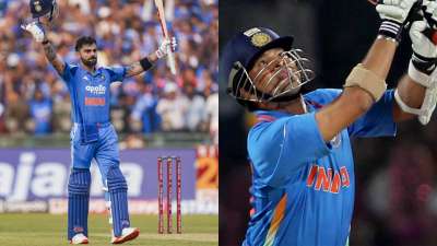 विराट कोहली ने इंटरनेशनल क्रिकेट के 2 फॉर्मेट से रिटायरमेंट लेने के बाद अब वनडे में जमकर अपने बल्ले का कमाल दिखा रहे हैं। साउथ अफ्रीका के खिलाफ तीन मैचों की वनडे सीरीज में उनके बल्ले से शुरुआती 2 मुकाबलों में शानदार शतकीय पारी देखने को मिली। इसके दम पर कोहली वनडे में अपना 53वां शतक भी लगाने में कामयाब रहे। हम आपको विराट कोहली और महान बल्लेबाज सचिन तेंदुलकर की वनडे में तुलना के बारे में बताने जा रहे हैं। विराट कोहली ने इंटरनेशनल क्रिकेट के 2 फॉर्मेट से रिटायरमेंट लेने के बाद अब वनडे में जमकर अपने बल्ले का कमाल दिखा रहे हैं। साउथ अफ्रीका के खिलाफ तीन मैचों की वनडे सीरीज में उनके बल्ले से शुरुआती 2 मुकाबलों में शानदार शतकीय पारी देखने को मिली। इसके दम पर कोहली वनडे में अपना 53वां शतक भी लगाने में कामयाब रहे। हम आपको विराट कोहली और महान बल्लेबाज सचिन तेंदुलकर की वनडे में तुलना के बारे में बताने जा रहे हैं।