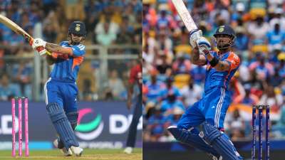 टी20 वर्ल्ड कप 2026 में टीम इंडिया के बल्लेबाजों ने अब तक अच्छा प्रदर्शन किया है। इस टूर्नामेंट के इतिहास में भारत के लिए एक एडिशन में सबसे ज्यादा बाउंड्री लगाने वाले बल्लेबाजों की बात करें तो वहां टॉप पर बाएं हाथ के विकेटकीपर बल्लेबाज ईशान किशन का नाम है। ईशान किशन ने टी20 वर्ल्ड कप के इस एडिशन में अब तक 8 पारियों में 43 बाउंड्री लगा चुके हैं। टॉप-5 प्लेयर्स की लिस्ट में विराट कोहली का नाम भी है। टी20 वर्ल्ड कप 2026 में टीम इंडिया के बल्लेबाजों ने अब तक अच्छा प्रदर्शन किया है। इस टूर्नामेंट के इतिहास में भारत के लिए एक एडिशन में सबसे ज्यादा बाउंड्री लगाने वाले बल्लेबाजों की बात करें तो वहां टॉप पर बाएं हाथ के विकेटकीपर बल्लेबाज ईशान किशन का नाम है। ईशान किशन ने टी20 वर्ल्ड कप के इस एडिशन में अब तक 8 पारियों में 43 बाउंड्री लगा चुके हैं। टॉप-5 प्लेयर्स की लिस्ट में विराट कोहली का नाम भी है।