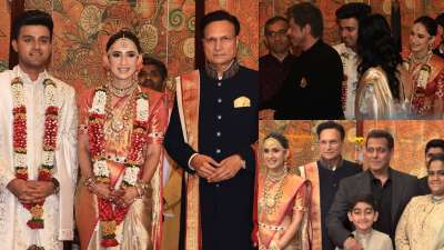 इंडिया टीवी के चेयरमैन और एडिटर इन चीफ रजत शर्मा की बेटी दिशा की शादी एम.जे. सुदर्शन के साथ राजधानी दिल्ली के नेशनल स्टेडियम में धूमधाम से संपन्न हुई। इस शादी में राजनीति जगत से लेकर बॉलीवुड की जानी-मानी हस्तियों ने भी शिरकत की। बॉलीवुड सुपरस्टार्स शाहरुख खान और सलमान खान ने भी दिशा और एम.जे. सुदर्शन की शादी में शिरकत की और नए कपल को बधाई दी। इंडिया टीवी के चेयरमैन और एडिटर इन चीफ रजत शर्मा की बेटी दिशा की शादी एम.जे. सुदर्शन के साथ राजधानी दिल्ली के नेशनल स्टेडियम में धूमधाम से संपन्न हुई। इस शादी में राजनीति जगत से लेकर बॉलीवुड की जानी-मानी हस्तियों ने भी शिरकत की। बॉलीवुड सुपरस्टार्स शाहरुख खान और सलमान खान ने भी दिशा और एम.जे. सुदर्शन की शादी में शिरकत की और नए कपल को बधाई दी।