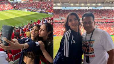 नोरा फतेही टोरंटो में FIFA वर्ल्ड कप 2026 की ओपनिंग सेरेमनी में अपनी परफॉर्मेंस के बाद एक खास पल को याद करके इमोशनल हो गईं। उन्होंने बताया कि यह पहली बार था जब उनका पूरा परिवार और करीबी लोग उन्हें लाइव परफॉर्म करते हुए देखने के लिए मौजूद थे। इंस्टाग्राम पर नोरा ने इवेंट की तस्वीरों के साथ एक दिल को छू लेने वाला नोट शेयर किया। उन्होंने बताया कि एंटरटेनमेंट इंडस्ट्री में एक दशक से ज़्यादा समय बिताने के बाद यह मौका उनके लिए कितना खास था। (Image Source-Instagram@norafatehi)
नोरा फतेही टोरंटो में FIFA वर्ल्ड कप 2026 की ओपनिंग सेरेमनी में अपनी परफॉर्मेंस के बाद एक खास पल को याद करके इमोशनल हो गईं। उन्होंने बताया कि यह पहली बार था जब उनका पूरा परिवार और करीबी लोग उन्हें लाइव परफॉर्म करते हुए देखने के लिए मौजूद थे। इंस्टाग्राम पर नोरा ने इवेंट की तस्वीरों के साथ एक दिल को छू लेने वाला नोट शेयर किया। उन्होंने बताया कि एंटरटेनमेंट इंडस्ट्री में एक दशक से ज़्यादा समय बिताने के बाद यह मौका उनके लिए कितना खास था। (Image Source-Instagram@norafatehi)