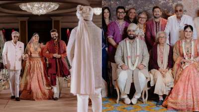 बोनी कपूर की बेटी अंशुला कपूर बीते 6 जुलाई को अपने मंगेतर रोहन ठक्कर के साथ शादी के बंधन में बंध गईं। यह विवाह समारोह काफी निजी रखा गया था, जिसमें दोनों परिवारों के करीबी लोग और चुनिंदा दोस्त ही शामिल हुए। हालांकि इस प्राइवेट वेडिंग में राजनीति और बॉलीवुड जगत की कई जानी-मानी हस्तियों ने भी शिरकत की। बोनी कपूर की बेटी अंशुला कपूर बीते 6 जुलाई को अपने मंगेतर रोहन ठक्कर के साथ शादी के बंधन में बंध गईं। यह विवाह समारोह काफी निजी रखा गया था, जिसमें दोनों परिवारों के करीबी लोग और चुनिंदा दोस्त ही शामिल हुए। हालांकि इस प्राइवेट वेडिंग में राजनीति और बॉलीवुड जगत की कई जानी-मानी हस्तियों ने भी शिरकत की।