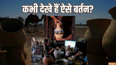 इजरायल के कब्जे वाले वेस्ट बैंक में फिलिस्तीनी कुम्हार पीढ़ियों से चली आ रही पारंपरिक कला के जरिए मिट्टी के बर्तन बनाते हैं, जिन्हें पूरे क्षेत्र में बेचा जाता है। बढ़ती लागत, सस्ते आयातित सामान और घटती बिक्री के बावजूद, एक परिवार 400 साल पुरानी इस परंपरा को आज भी जीवित रखे हुए है। इजरायल के कब्जे वाले वेस्ट बैंक में फिलिस्तीनी कुम्हार पीढ़ियों से चली आ रही पारंपरिक कला के जरिए मिट्टी के बर्तन बनाते हैं, जिन्हें पूरे क्षेत्र में बेचा जाता है। बढ़ती लागत, सस्ते आयातित सामान और घटती बिक्री के बावजूद, एक परिवार 400 साल पुरानी इस परंपरा को आज भी जीवित रखे हुए है।