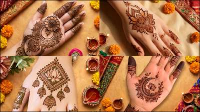 हाथों पर पिया के नाम के मेहंदी लगवानी है तो इस बार करवाचौथ पर कुछ नए डिजाइन ट्राई करें। करवाचौथ पर झुमका मेहंदी, चांद मेहंदी और कमल मेहंदी के डिजाइन ट्रेंड में हैं।
हाथों पर पिया के नाम के मेहंदी लगवानी है तो इस बार करवाचौथ पर कुछ नए डिजाइन ट्राई करें। करवाचौथ पर झुमका मेहंदी, चांद मेहंदी और कमल मेहंदी के डिजाइन ट्रेंड में हैं।