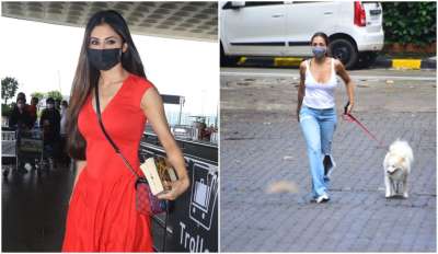 टीवी से बॉलीवुड तक का सफर तक करने वाली अभिनेत्री मौनी रॉय को आज रविवार को एयरपोर्ट पर स्पॉट किया गया। वो लाल रंग की ड्रेस में बेहद खूबसूरत नज़र आईं। उनकी तस्वीरें सोशल मीडिया पर वायरल हो रही हैं। वहीं, मौनी के अलावा अन्य सेलेब्स को भी मुंबई की अलग-अलग लोकेशन पर स्पॉट किया गया।&amp;nbsp;