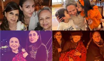 एक्ट्रेस शर्मिला टैगोर ने अपना 78वां जन्मदिन परिवार के साथ जैसलमेर में सेलिब्रेट किया है, जिसकी कुछ तस्वीरें सोशल मीडिया पर जमकर वायरल हो रही हैं। आइए आपको दिखाते हैं।