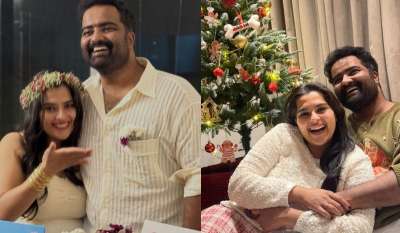 फिल्म 'आरआरआर' के 'नाटू नाटू' गाने के सिंगर और एमएम कीरावनी के बेटे काला भैरव के बारे में कुछ समय से यह चर्चा थी कि वह एक्ट्रेस काव्या कल्याणराम के साथ रिलेशनशिप में हैं। अब खुद म्यूजिशियन ने सोशल मीडिया पर एक पोस्ट के जरिए इस बात को कन्फर्म कर दिया है। RRR फेम काला भैरव ने सोशल मीडिया पर काव्या कल्याणराम से अपने प्यार का इजहार किया है। फिल्म 'आरआरआर' के 'नाटू नाटू' गाने के सिंगर और एमएम कीरावनी के बेटे काला भैरव के बारे में कुछ समय से यह चर्चा थी कि वह एक्ट्रेस काव्या कल्याणराम के साथ रिलेशनशिप में हैं। अब खुद म्यूजिशियन ने सोशल मीडिया पर एक पोस्ट के जरिए इस बात को कन्फर्म कर दिया है। RRR फेम काला भैरव ने सोशल मीडिया पर काव्या कल्याणराम से अपने प्यार का इजहार किया है।