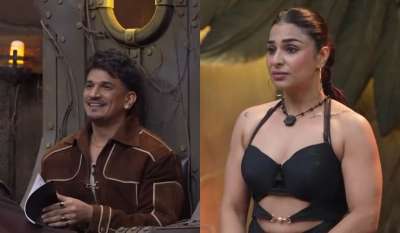 'रोडीज रीबर्थ' के हालिया एपिसोड की एक क्लिप में प्रिंस नरूला की 'स्प्लिट्सविला' की एक्स-साथी करिश्मा तलवार नजर आईं, जिसके बाद सोशल मीडिया यूजर्स ने उन दोनों के एडिट्स वीडियो क्लिप्स बनाने शुरू कर दिए। इस ट्रेंड को देखते हुए, प्रिंस ने अपने फैंस से बड़े प्यार से अपील की कि वे ऐसे एडिट्स बनाना बंद कर दें। 'रोडीज रीबर्थ' के हालिया एपिसोड की एक क्लिप में प्रिंस नरूला की 'स्प्लिट्सविला' की एक्स-साथी करिश्मा तलवार नजर आईं, जिसके बाद सोशल मीडिया यूजर्स ने उन दोनों के एडिट्स वीडियो क्लिप्स बनाने शुरू कर दिए। इस ट्रेंड को देखते हुए, प्रिंस ने अपने फैंस से बड़े प्यार से अपील की कि वे ऐसे एडिट्स बनाना बंद कर दें।
