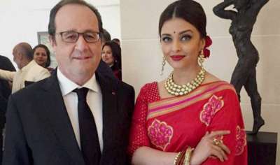 बॉलीवुड अभिनेत्री और पूर्व मिस वर्ल्ड ऐश्वर्या राय बच्चन को फ्रांस के राष्ट्रपति फ्रांस्वा ओलांद के साथ दोपहर भोज के लिए आमंत्रित किया गया। 