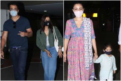 अभिनेता सोनू सूद पत्नी सोनाली के साथ और सोहा अली खान बेटी इनाया के साथ मुंबई एयरपोर्ट पर स्पॉट हुईं।&amp;nbsp;