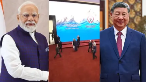 SCO समिट में पीएम मोदी और शी जिनपिंग के बीच हुई बात, सामने आया Video