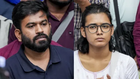 अभिजीत दिपके को प्रदर्शन से पहले हिरासत में लिया गया, नेहा बोरा भी डिटेन, दिल्ली पुलिस ने की कार्रवाई