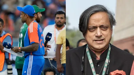 india vs pakistan handshake shashi tharoor- India TV Hindi