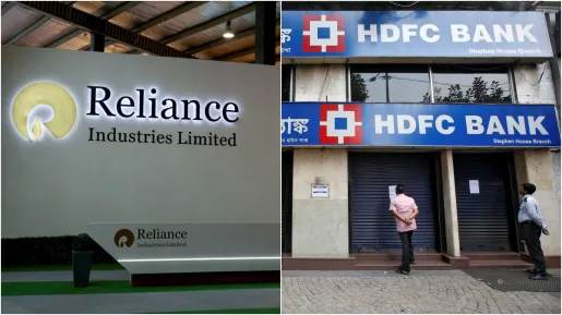 Reliance के निवेशकों को हुआ ₹1,88,479 करोड़ का नुकसान, HDFC Bank को ₹72,919 करोड़ का फटका, देखिए आंकड़े