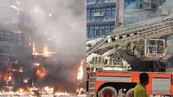 VIDEO: पटना रेलवे स्टेशन के पास होटल में लगी भीषण आग, अब तक 6 लोगों की मौत, 20 घायल