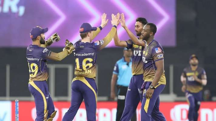 PBKS vs KKR kolkata knight riders beat punjab kings by 5 wickets eoin  morgan Narendra Modi Stadium Ahmedabad केकेआर की जीत में चमके राहुल  त्रिपाठी और प्रसिद्द कृष्णा, पंजाब को विकेट से