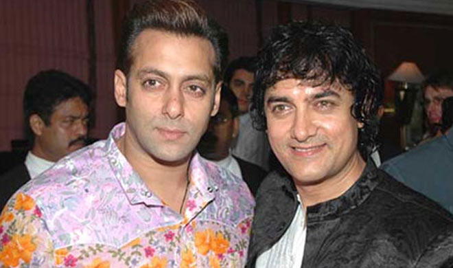 Salman Khan with Aamir Khan