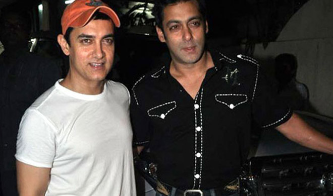 Salman Khan with Aamir Khan