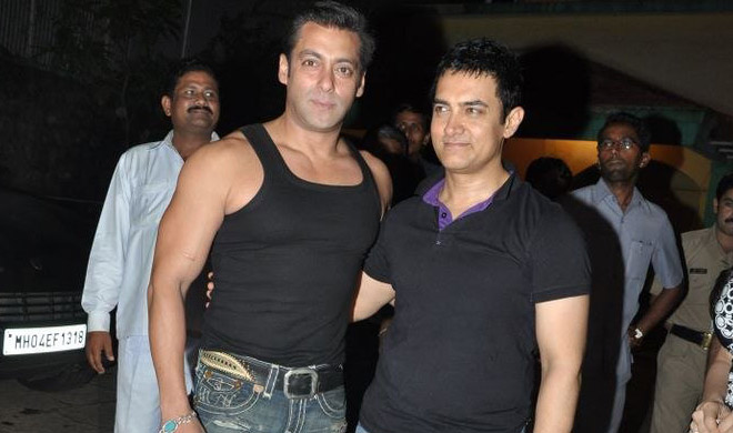 Salman Khan with Aamir Khan