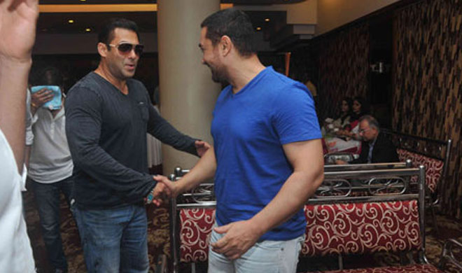 Salman Khan with Aamir Khan