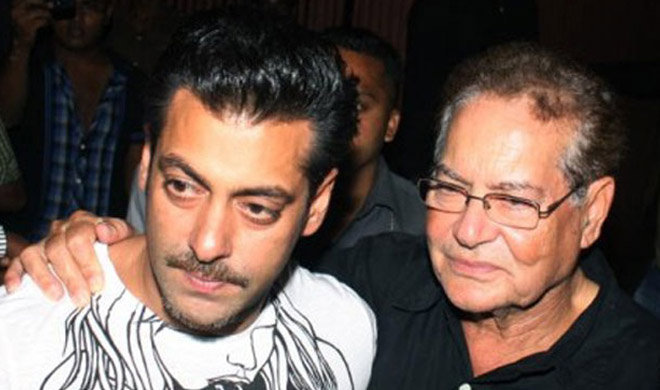 Salman Khan with Salim Khan