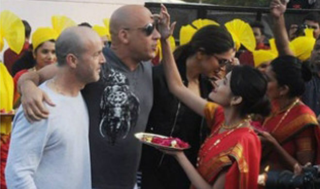 Vin Diesel with Deepika Padukone
