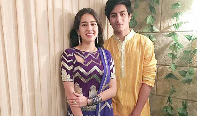 Sara Ali Khan with her Brother