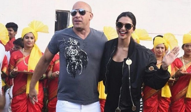 Vin Diesel with Deepika Padukone