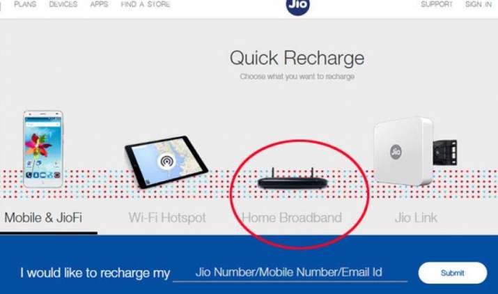4G के बाद Reliance Jio शुरू कर सकती है ब्रॉडबैंड सर्विस, वेबसाइट पर दिखी झलक 4G के बाद Reliance Jio शुरू कर सकती है ब्रॉडबैंड सर्विस, वेबसाइट पर दिखी झलक- India TV Paisa