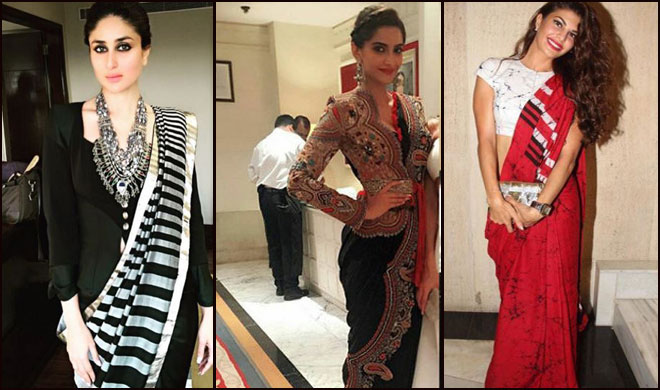 wear saree in different style 