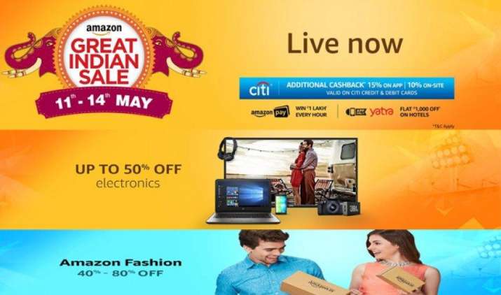 Great Indian Sale: Amazon पर शुरू हुई बड़े डिस्काउंट वाली महासेल, ऐसे मिलेंगे सबसे बेस्ट ऑफर Great Indian Sale: Amazon पर शुरू हुई बड़े डिस्काउंट वाली महासेल, ऐसे मिलेंगे सबसे बेस्ट ऑफर- India TV Paisa