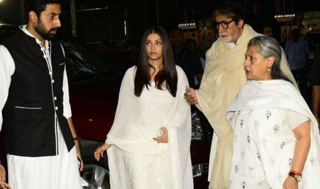 Amitabh Bachchan, Abhishek Bachchan, Aishwarya Rai Bachchan, Jaya Bachchan, 